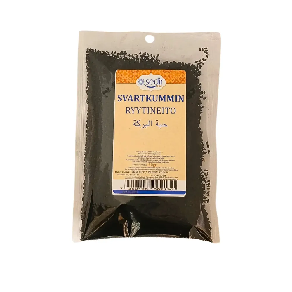 Sedir Svart Kummin Pulver 90g – Naturligt Nigellapulver för Smak & Hälsa