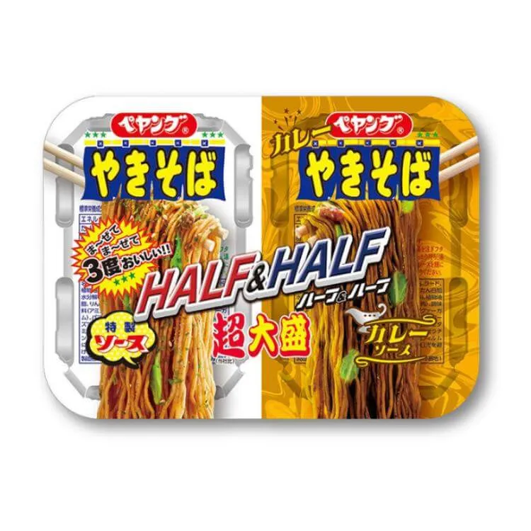 Peyoung Super Large Yakisoba Half & Half Curry [Begränsad upplaga]