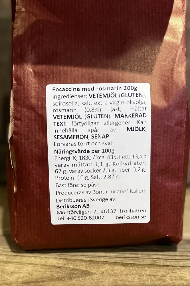 Focaccine med rosmarin