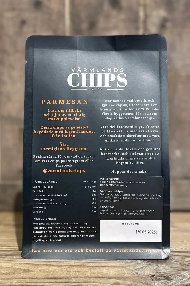 Värmlandschips Parmesan