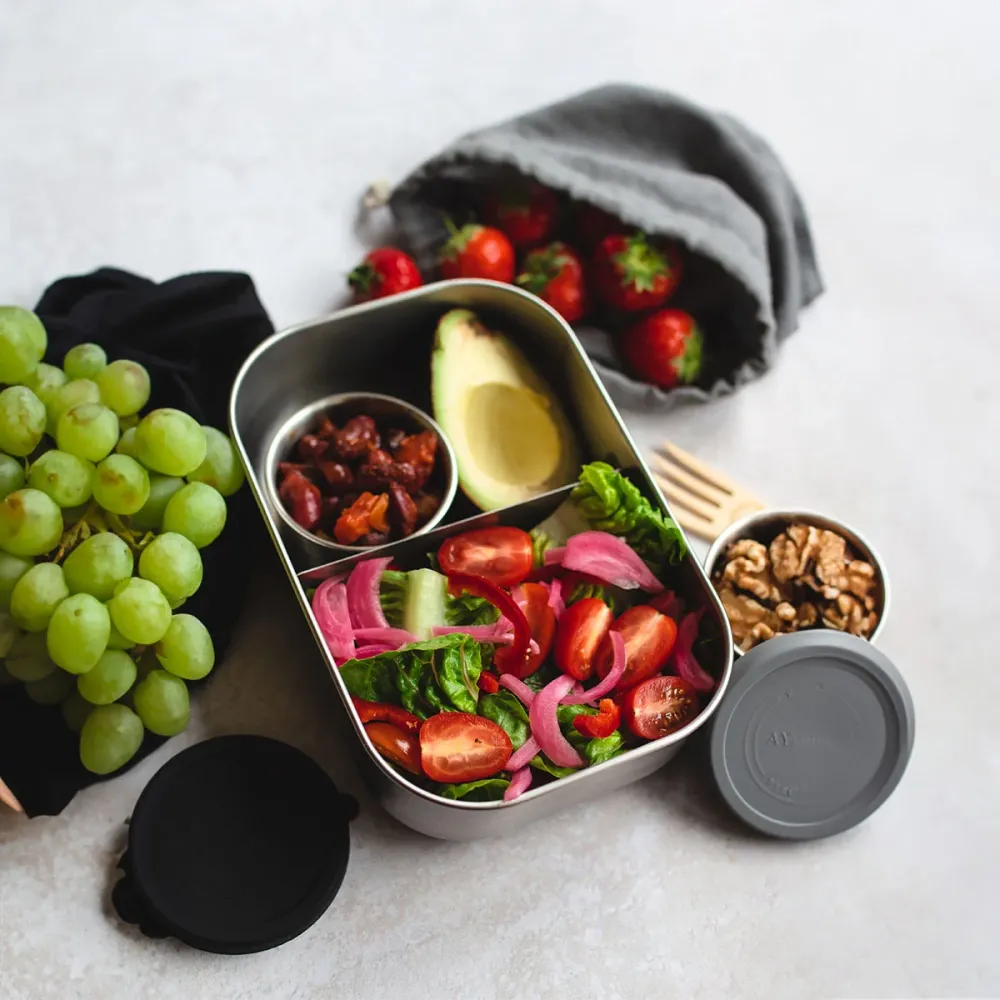 AYA&IDA Lunch Box | Dull Black