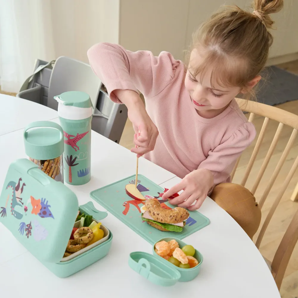 Koziol Miljövänlig Sage Green Lunch Box Med Separation Skål Candy L Rex