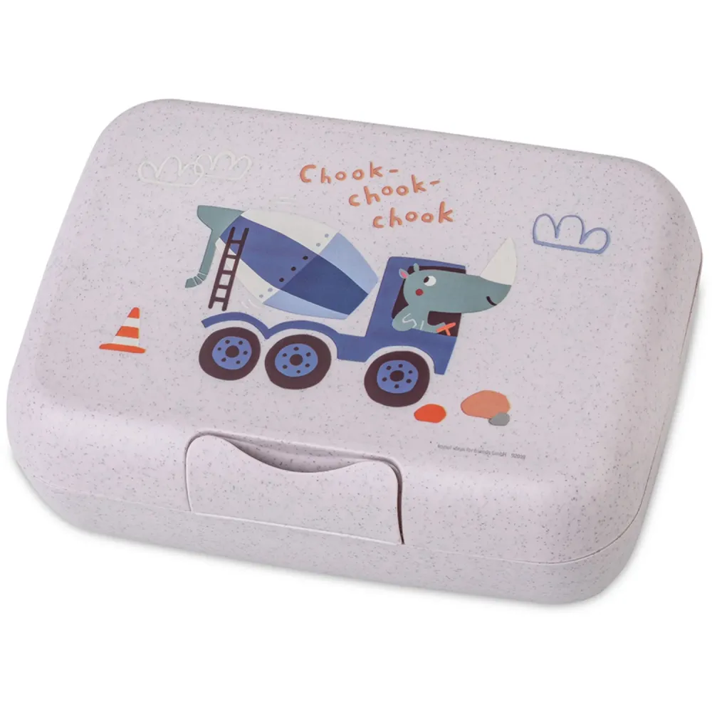 Koziol Organic Ametist Grey Lunch Box Med Separation Skål Candy L Trucks