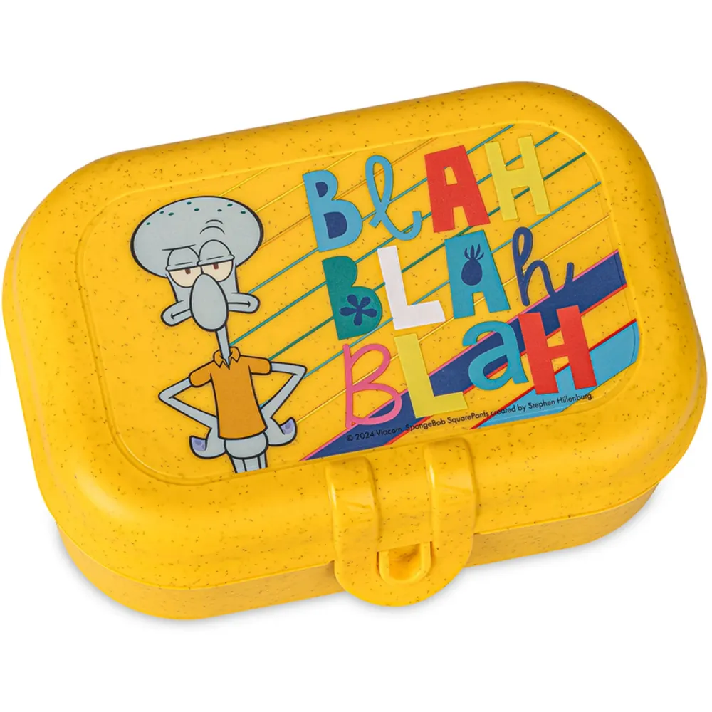 Koziol Organic Honey Yellow Lunch Box Sett Pascal Ready Ficka Spongebob Squidward