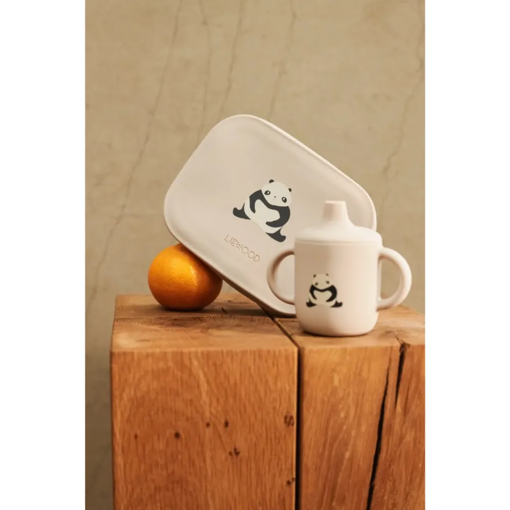 LIEWOOD Panda / Sandy / Deep Grey Arthur Printed Lunchbox