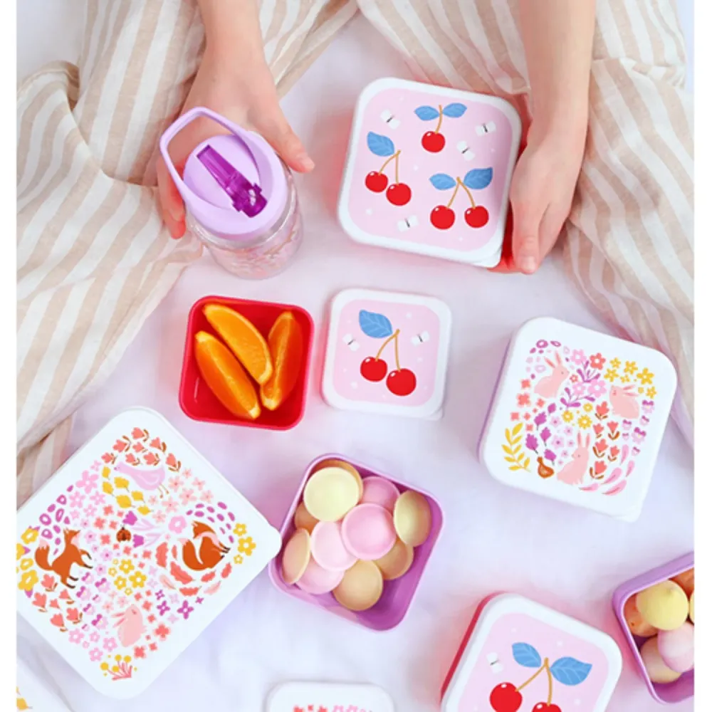 Little Lovely Company Cherries Lunch & Snack Box Place