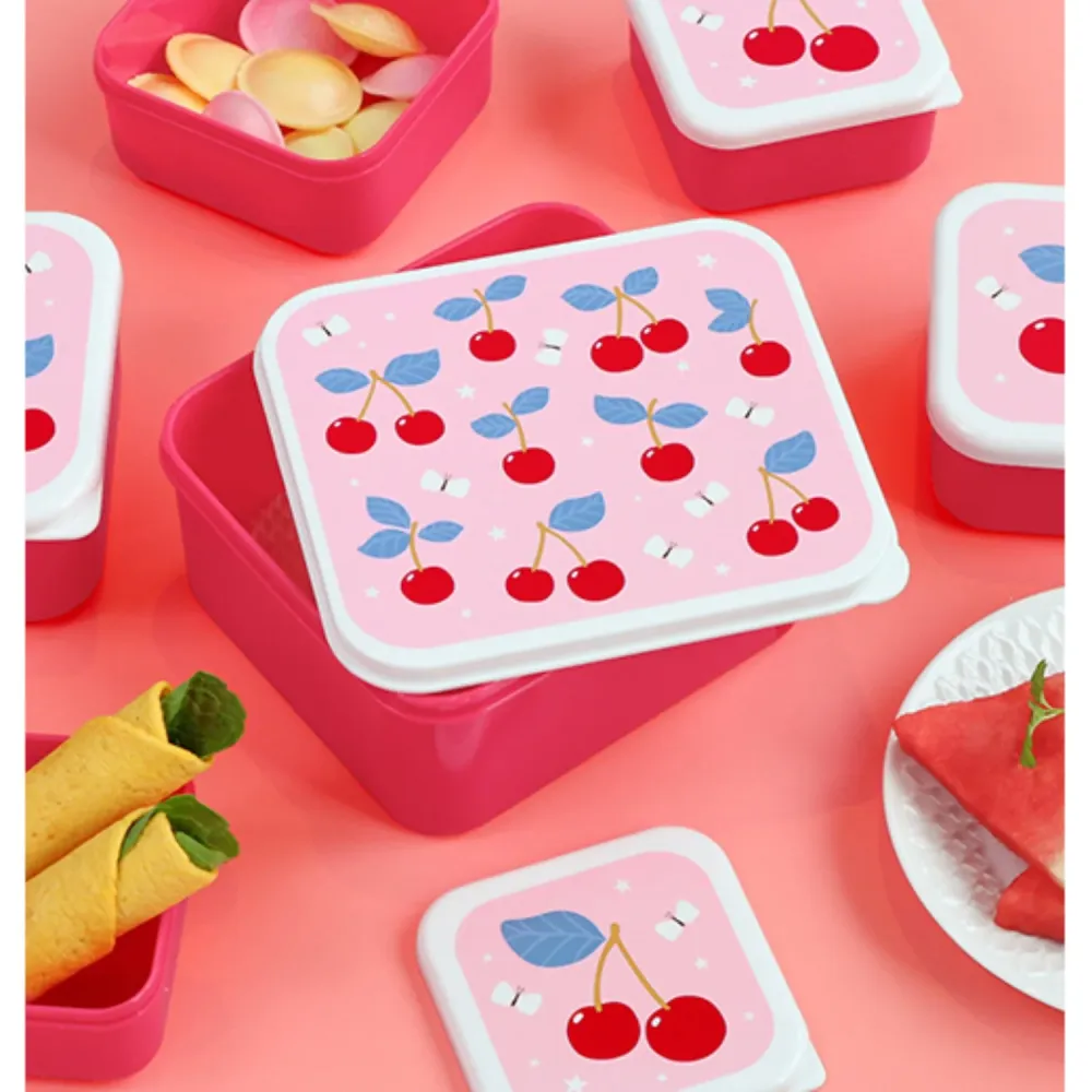 Little Lovely Company Cherries Lunch & Snack Box Place