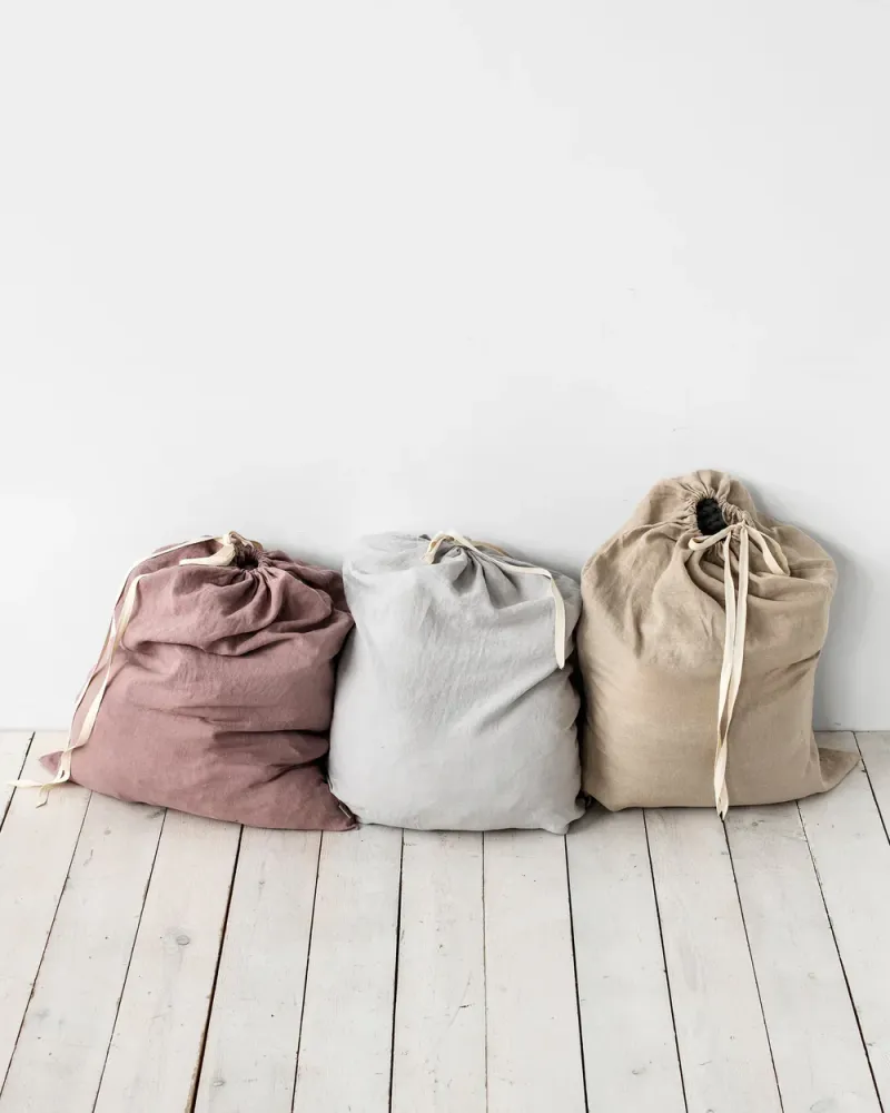 Tvättpåse i linne buoyant grey) | Magic Linen