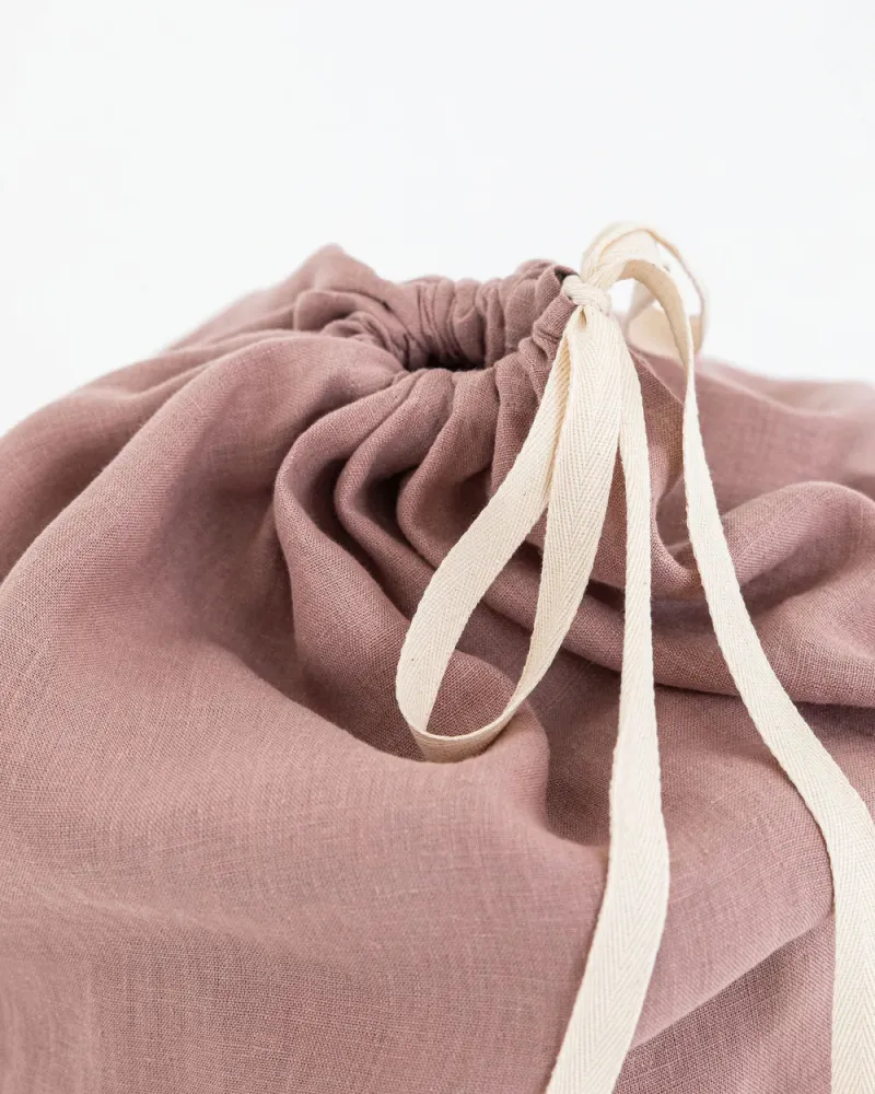 Tvättpåse i naturlinne (Woodrose) | Magic Linen