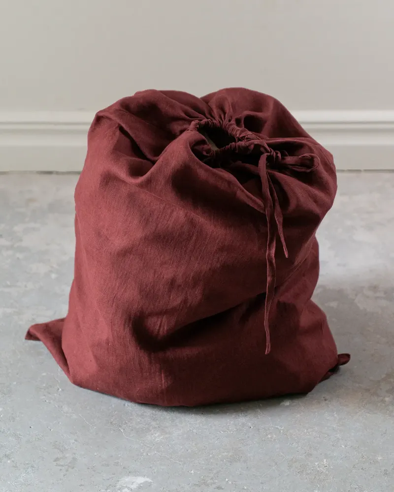 Tygpåse i linne (Terracotta) | Rymlig