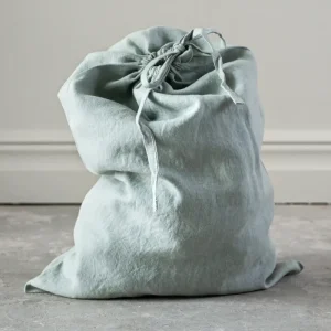 Tygpåse i naturlinne (Sage green) | Medium