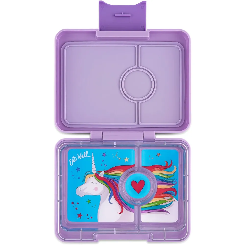 Yumbox Lavande Mauve / Unicorn Tray Snack Size Bento Lunch Box