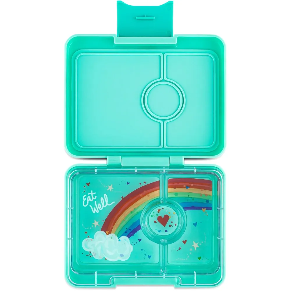 Yumbox Miami Aqua / Iridescent Tray Snack Size Small Bento Lunch Box