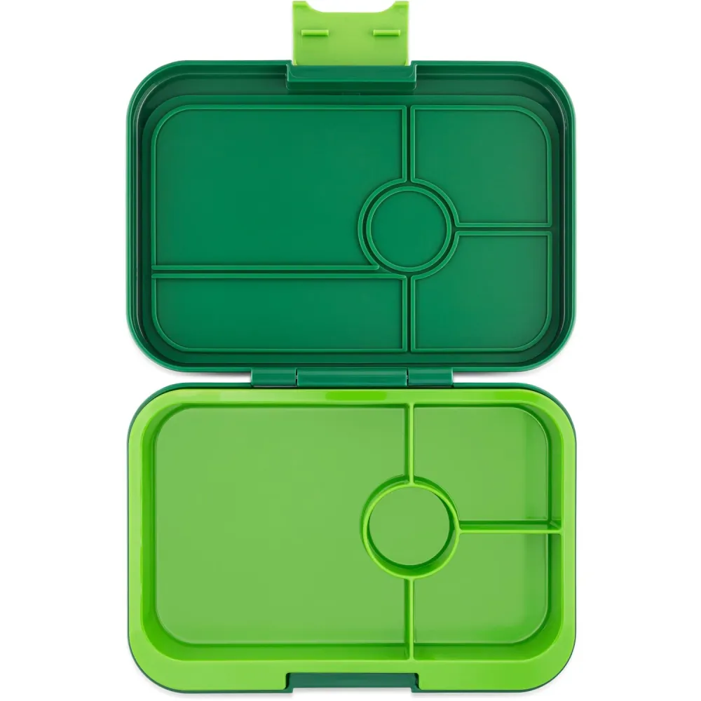 Yumbox Palm Green / Hållbar Lime Tray Leakproof Tapas XL 4 Bento Lunch Box