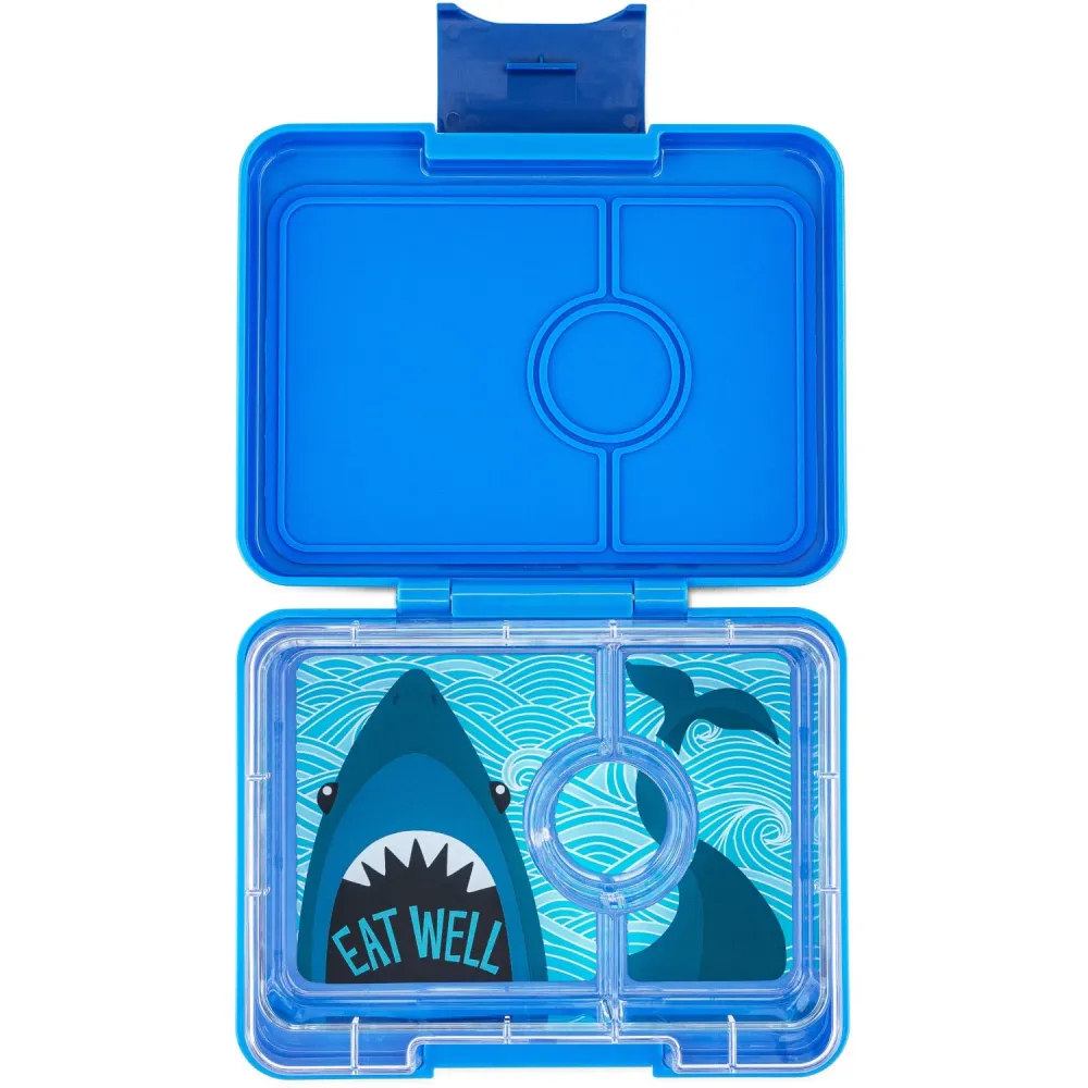 Yumbox Surf Blue / Shark Tray Snack Size Bento Lunch Box