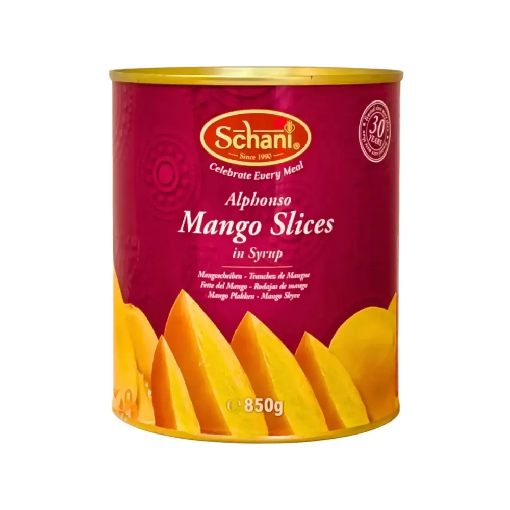 Schani Mango Slices Alphonso 850g – Premium Alphonso Mango i Skivor | Tropisk Sötma