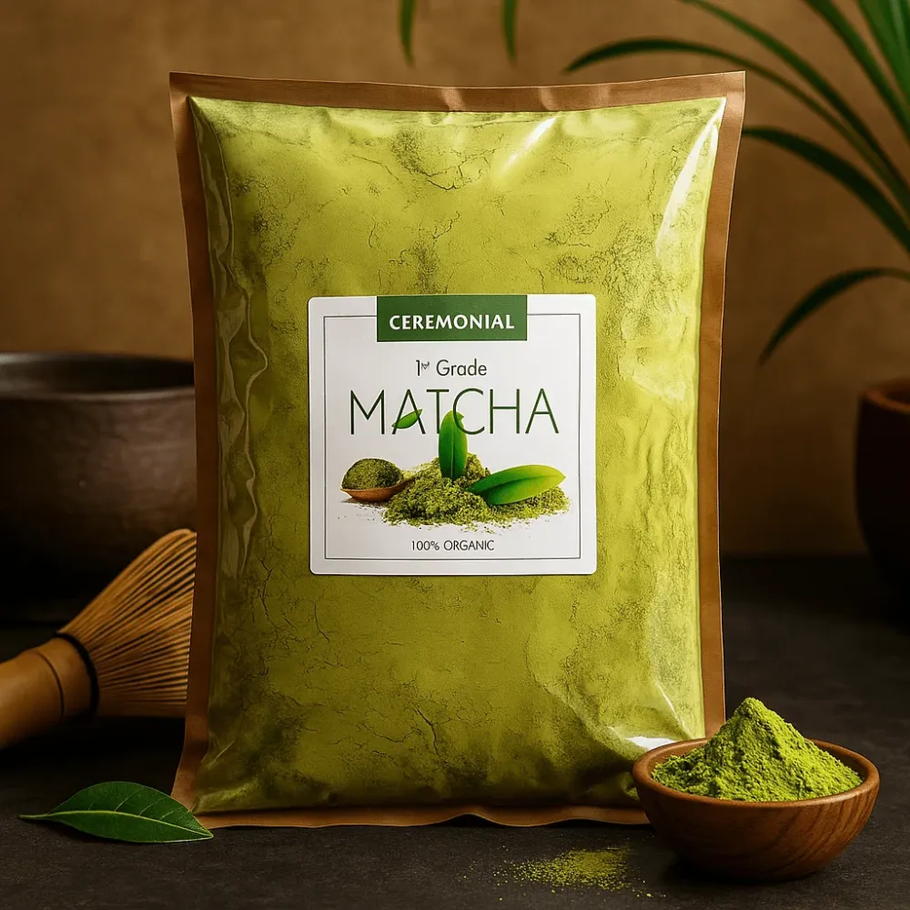 Ekologiskt Matcha Grönt Te Pulver Ceremoniell 1: Klass