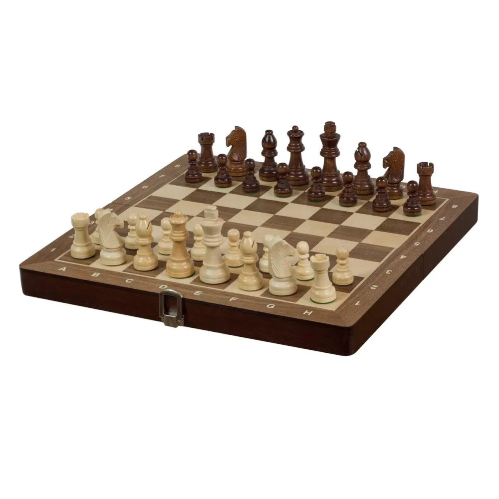BASIC STAUNTON WALNUT Vikbart Schackspel | 30cm