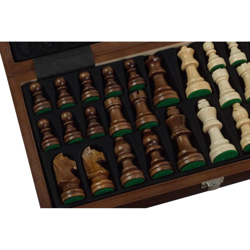 BASIC STAUNTON WALNUT Vikbart Schackspel | 30cm