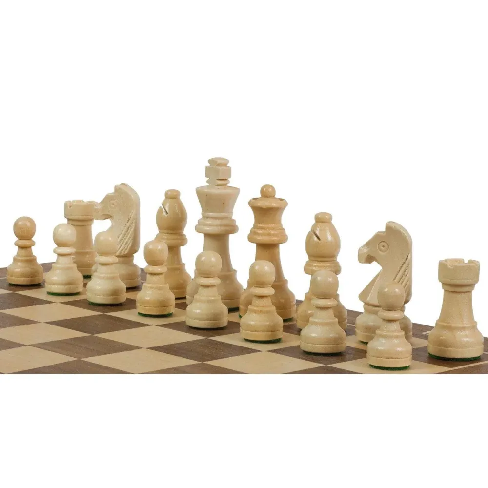 BASIC STAUNTON WALNUT Vikbart Schackspel | 30cm