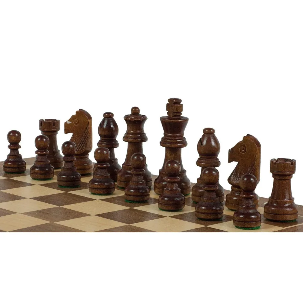 BASIC STAUNTON WALNUT Vikbart Schackspel | 30cm