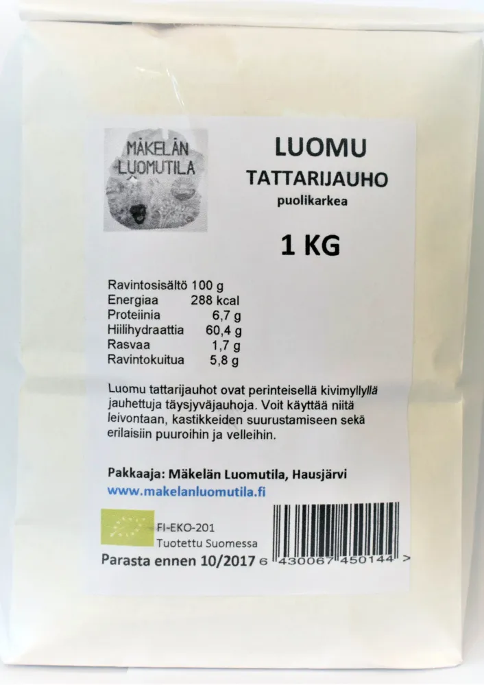 Bovetemjöl, halvgrovt, 1 kg