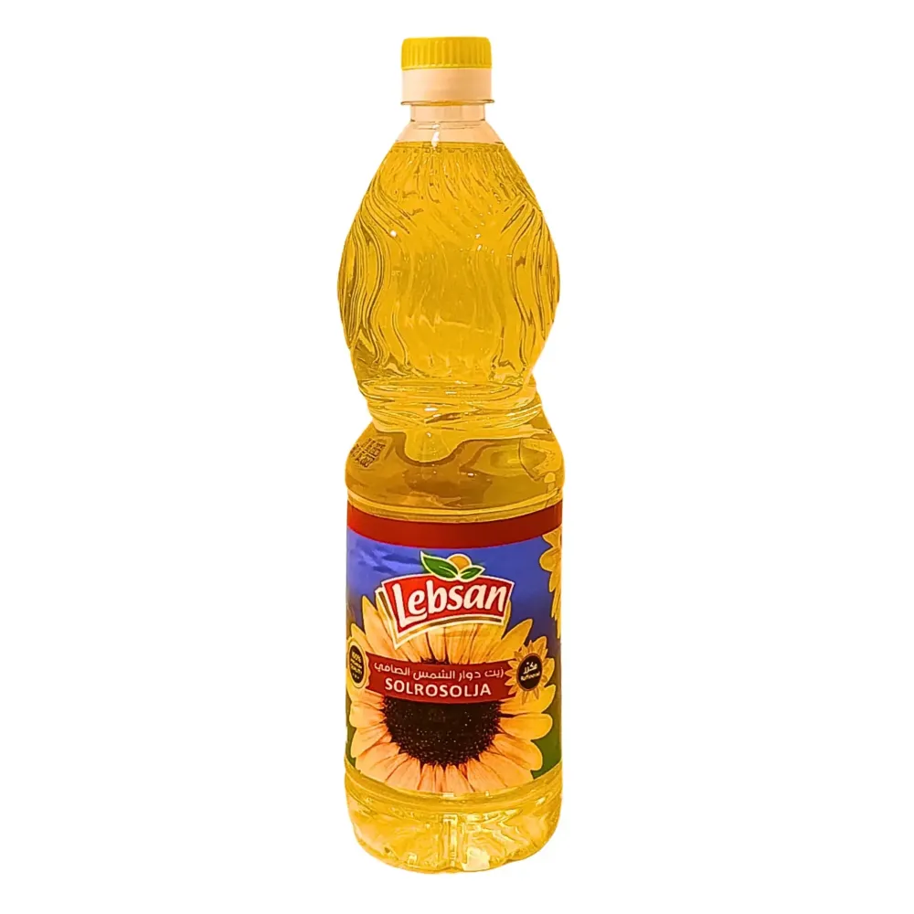 Lebsan Solrosolja 850ml – Ren och Mångsidig Matolja för All Matlagning