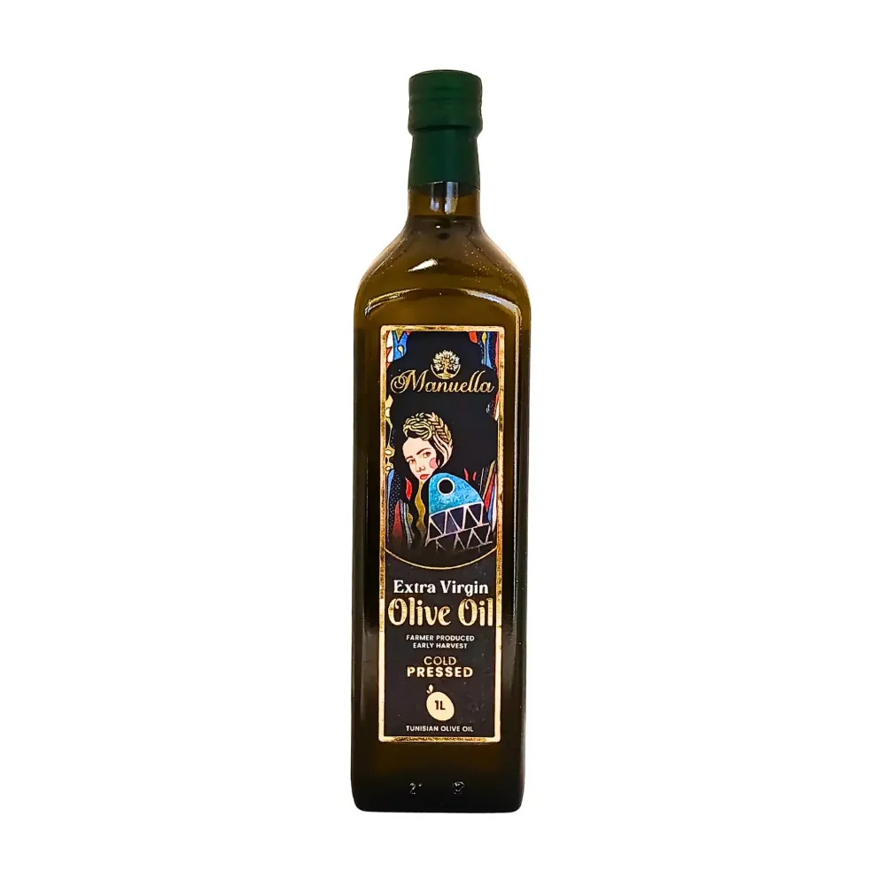 Manuella Extra Virgin Olivolja 1L – Kallpressad Premium från Tunisien