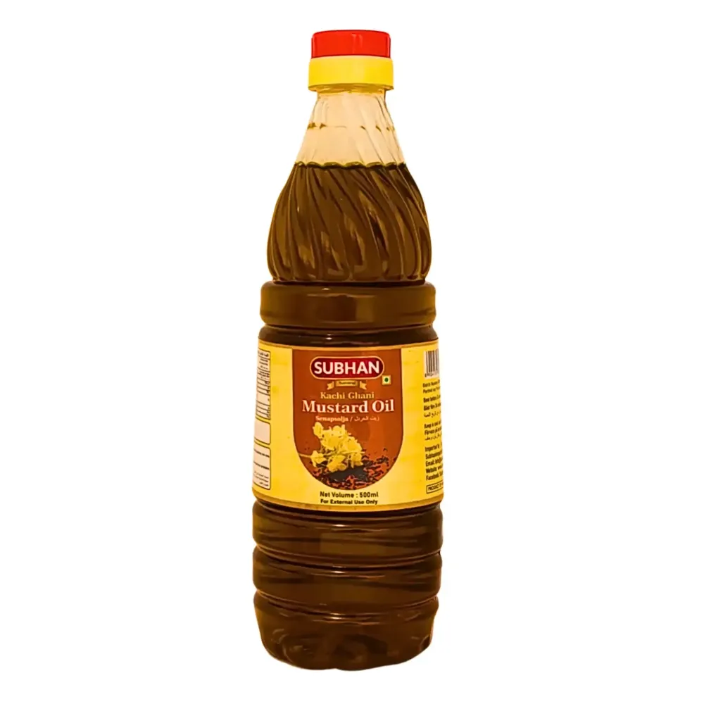 Subhan Senapsolja 500ml – Äkta Senapsolja för Matlagning och Massage