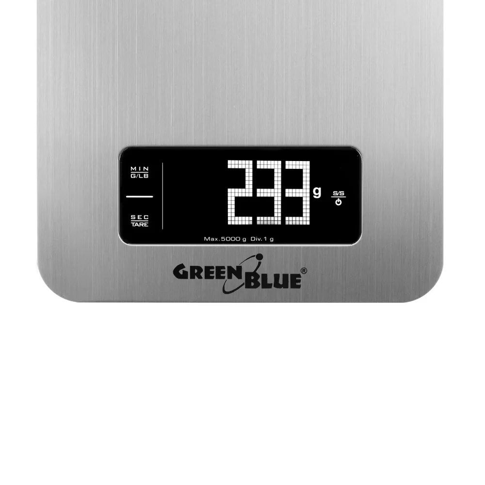 Electronic köksvåg med timer GreenGBlue GB170 min 1g max 5000g