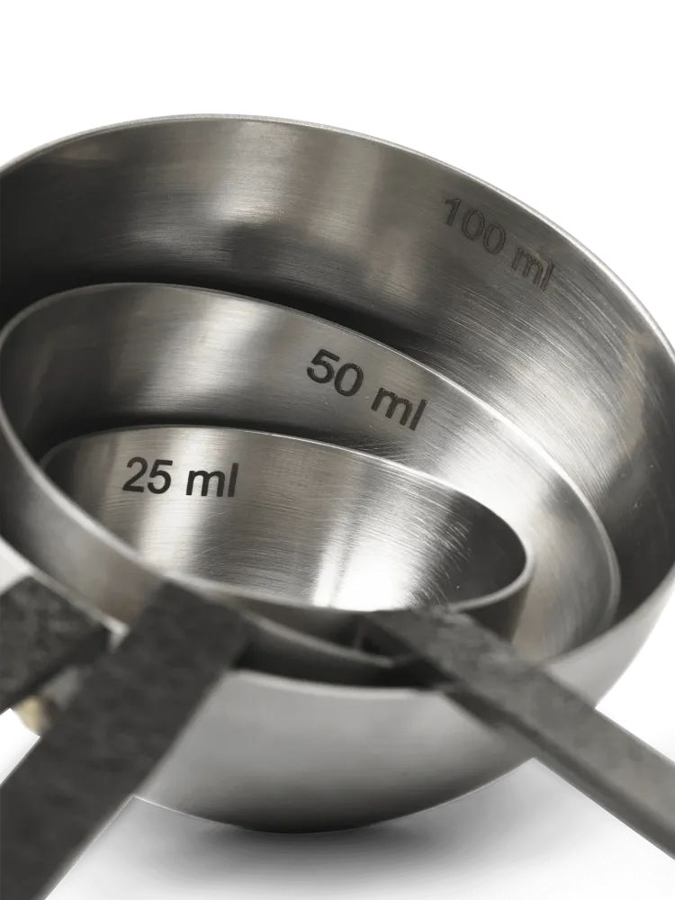 Obra Measuring Spoons - Adjust 3 - Stainless Steel