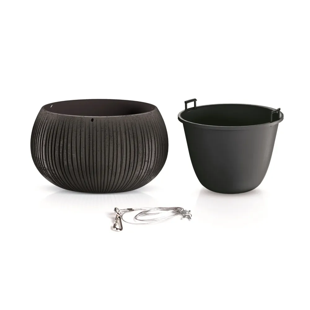 Hängkruka med tank Beton Bowl WS DKB370WS-B411 - midnight