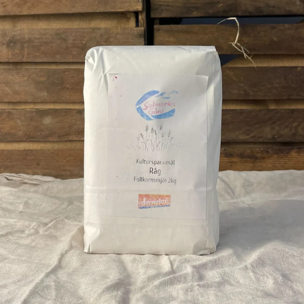 Biodynamiskt mjöl Råg fullkorn 2kg EKO