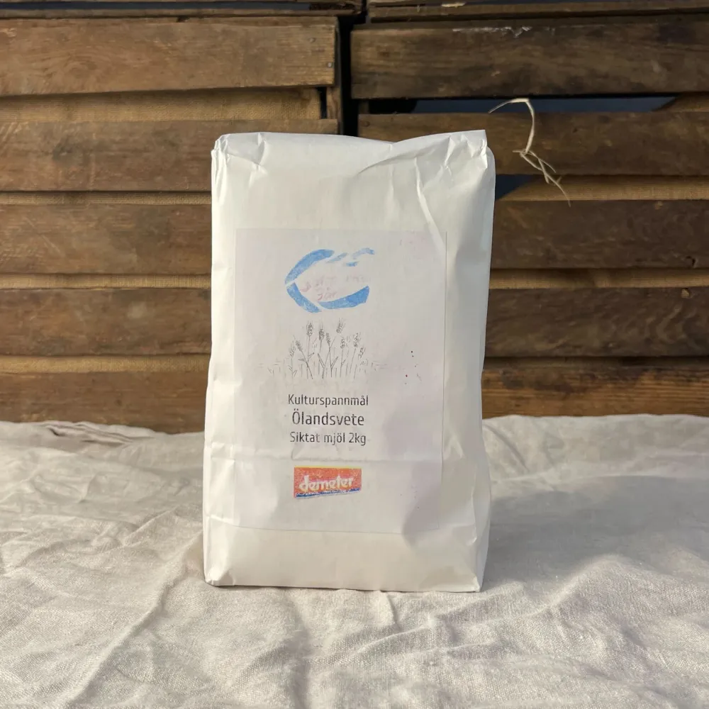 Biodynamiskt mjöl Ölandsvete siktat 2kg EKO