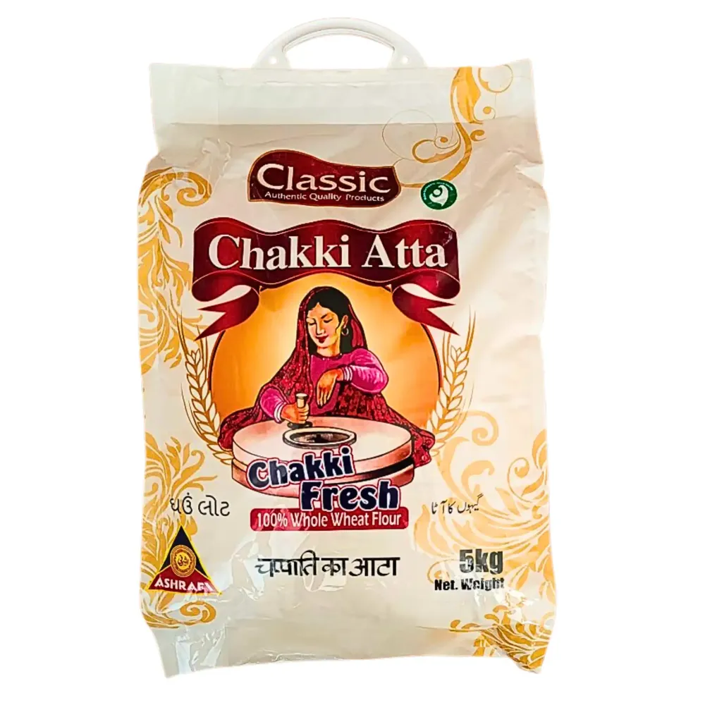 Classic Chakki Atta - PP bags 5kg (Utgånget datum nyligen med garanti)