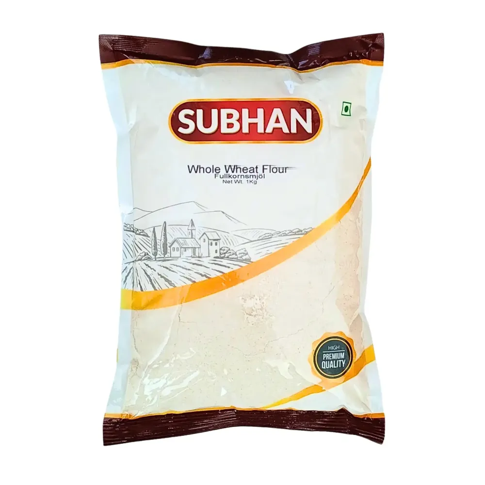 Subhan Chakki atta Fullkornsmjöl 1kg (Utgånget datum med garanti)