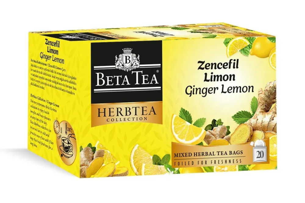 Beta te ingefära citron örtte - 20 tepåsar