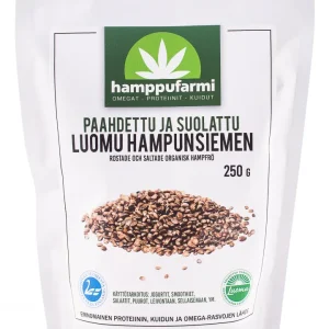 Hampafrön, rostade och saltade, 250 g