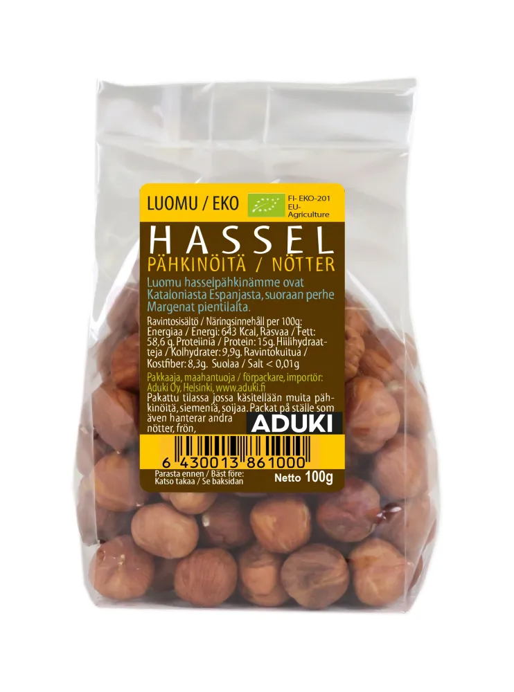 Hasselnötter, 100 g