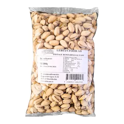 Lebsan Pistagenötter USA 800g – Rostade & Lätt Saltade Premium