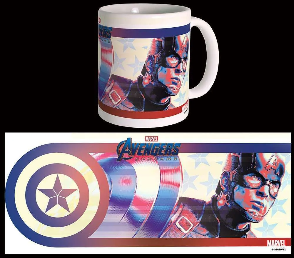 Avengers Endgame Captain America Mug – Ideal för Fans och Samlare