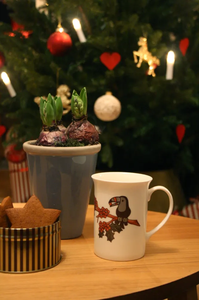 Kaffemugg Rönnbär Porslin Motiv 30cl