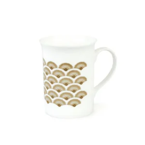 Kaffemugg Vågor Porslin Soft Gilded 30cl