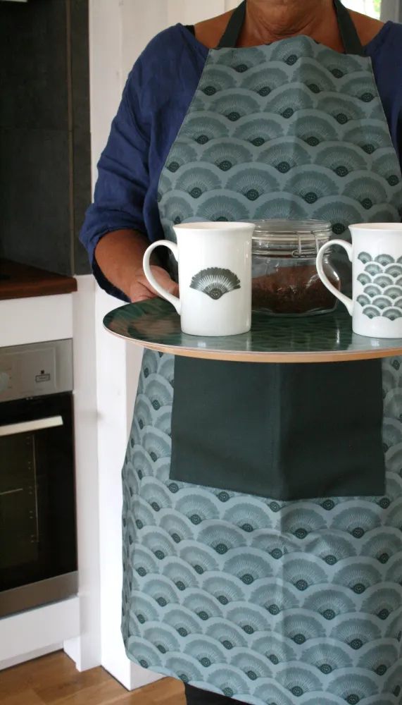 Kaffemugg Vågor Porslin Soft Gilded 30cl