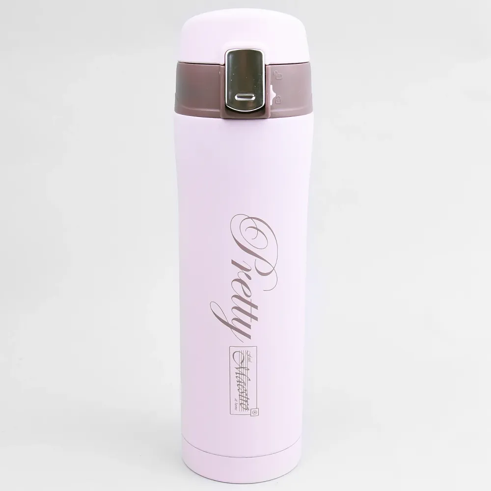 Pretty Thermos Mug Kaffemugg Thermos Mug Fodrad flaska i rostfritt stål för varma eller kalla drycker 400 ml