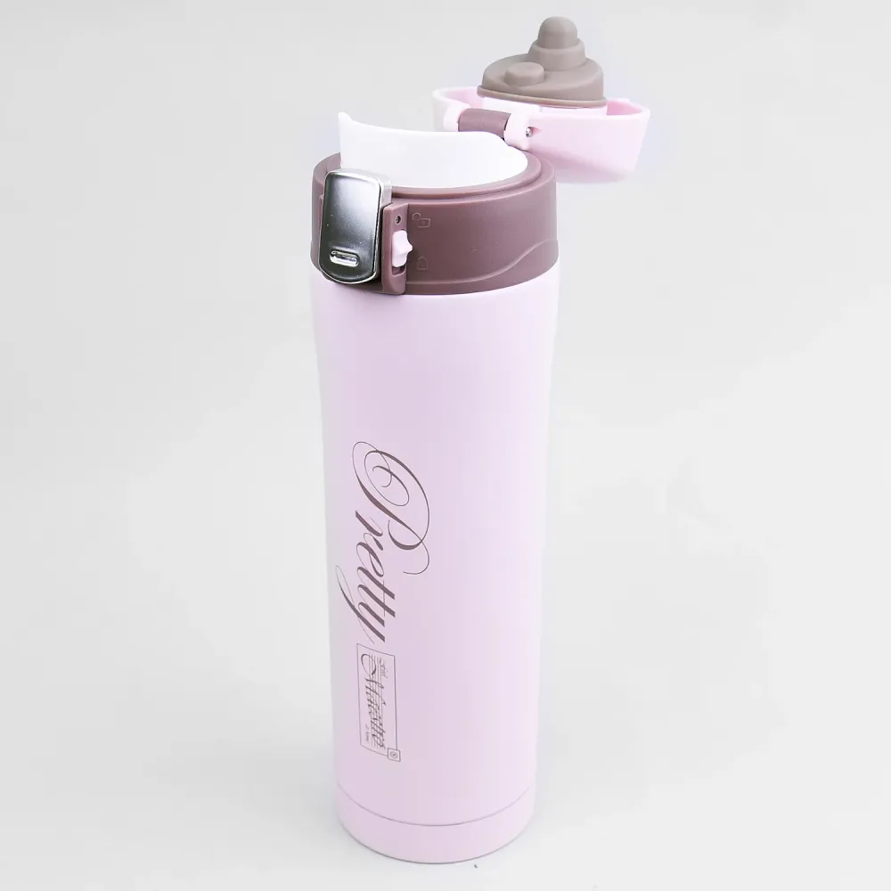 Pretty Thermos Mug Kaffemugg Thermos Mug Fodrad flaska i rostfritt stål för varma eller kalla drycker 400 ml