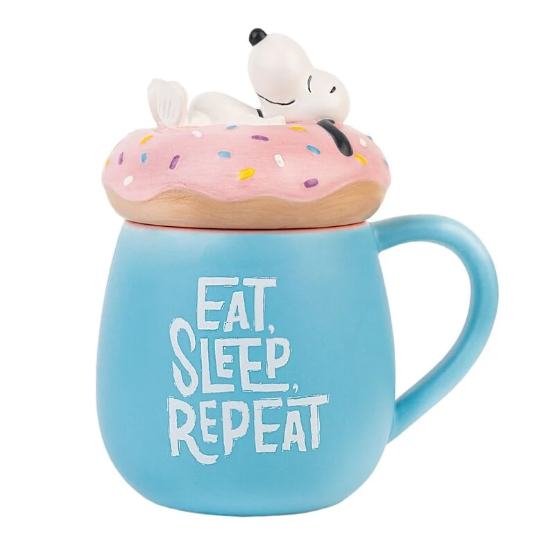 Snoopy Eat Sleep Repeat 3D Mug 500ml