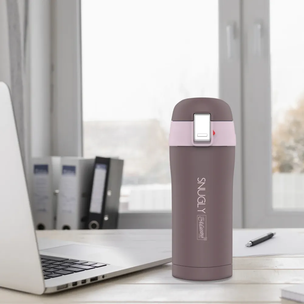 Snugly Warm Mug Kaffemugg Thermos isolerad flaska i rostfritt stål för varma eller kalla drycker 400 ml
