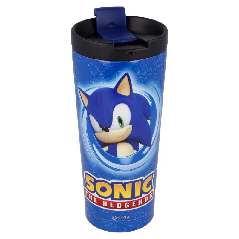 Sonic Hedgehog rostfritt stål kaffemugg 425ml