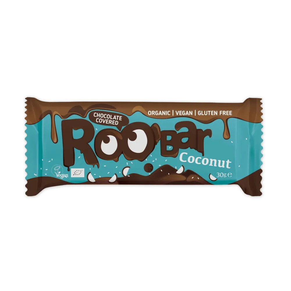 Kokosbar, chokladöverdragen, 30 g